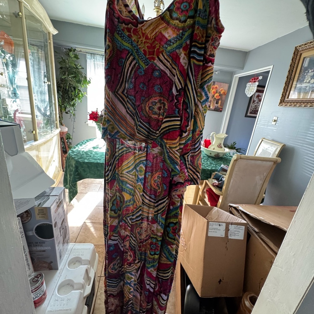The Pyramid Collection Multicolor Boho Dress